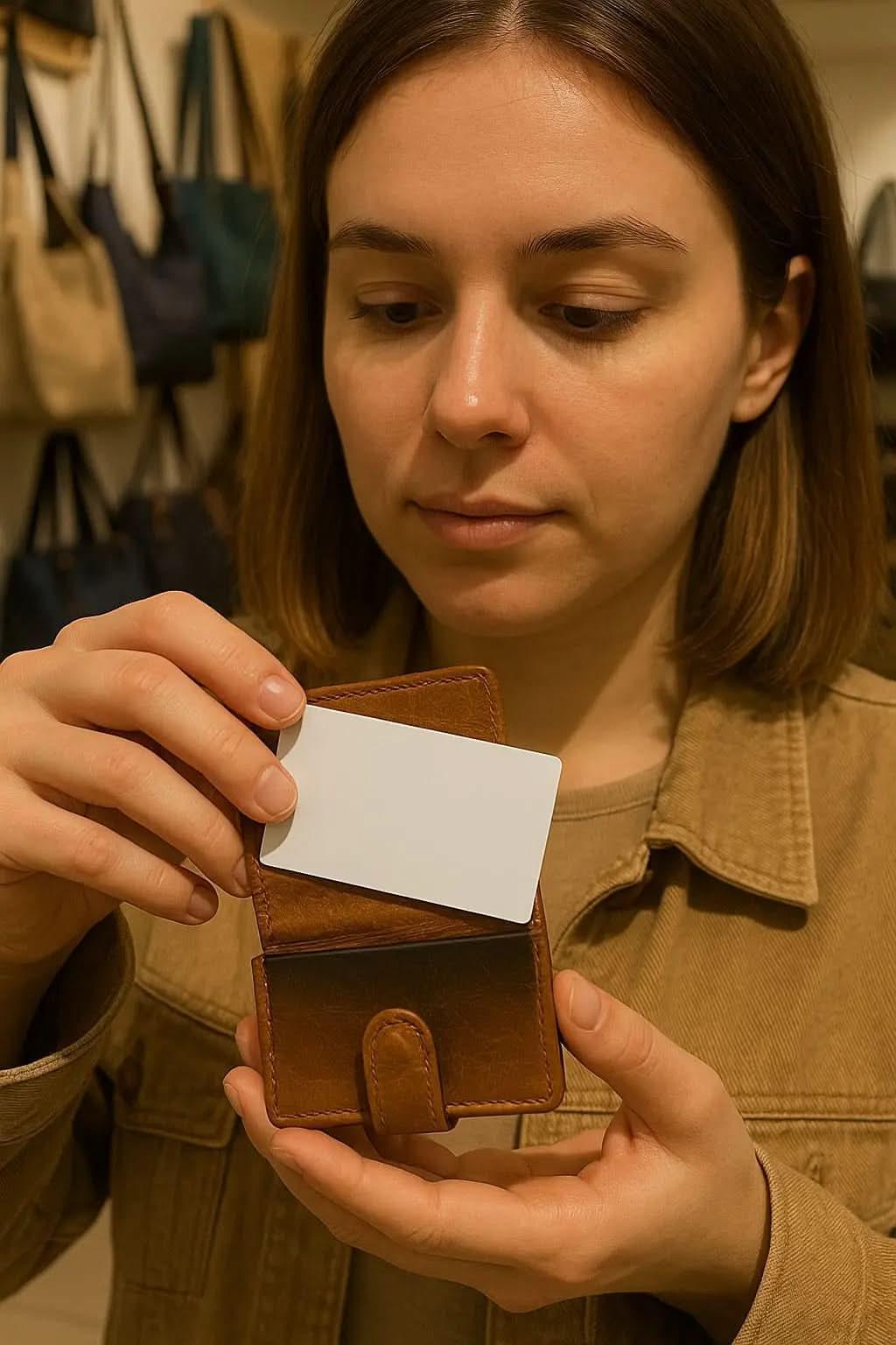 Tan Leather Cardholder – Compact, Secure & Everyday Chic